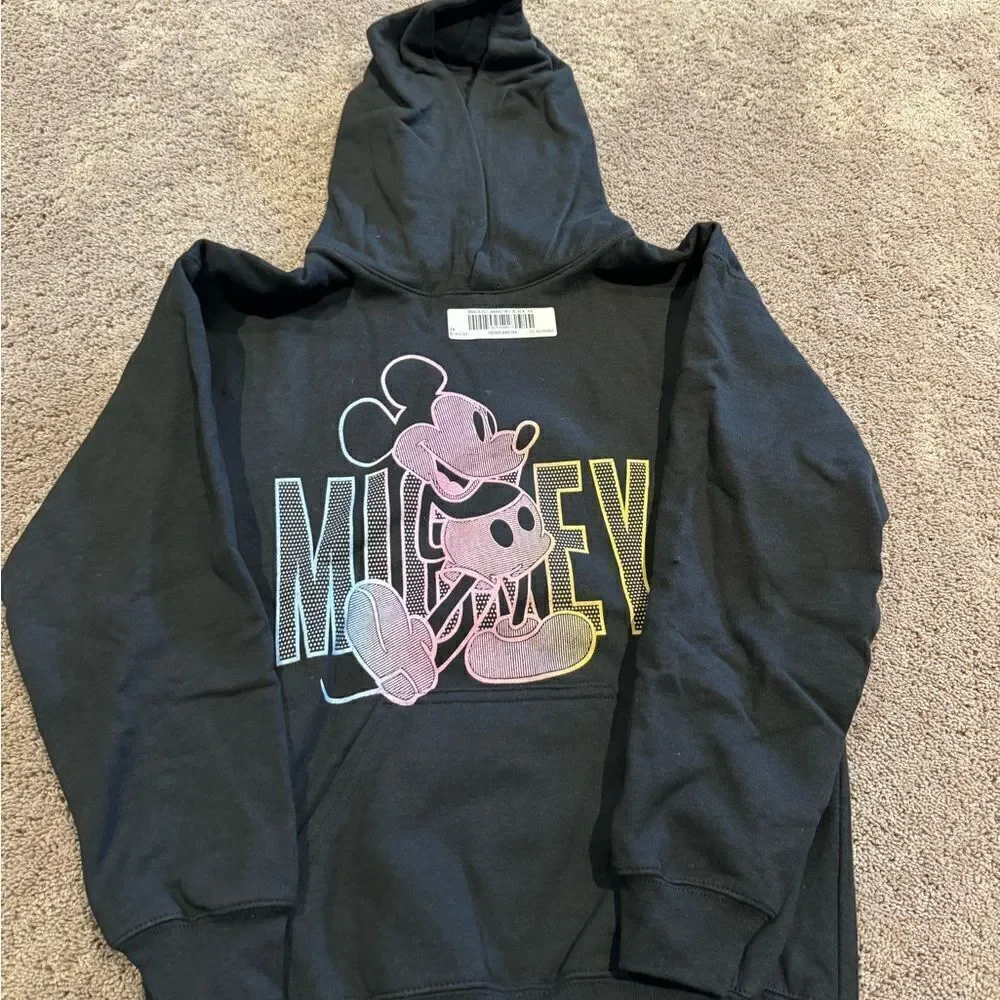 Mickey black hooded sweatshirt! From kohls! Size youth small